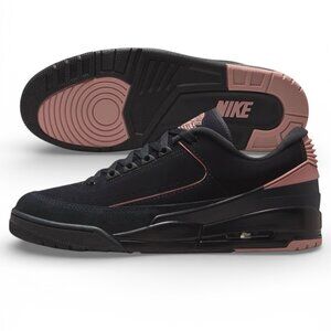 Air Jordan 2/3 Black/Rustic Pink Mens Retro Basketball Shoes Size 14 FD0383 003